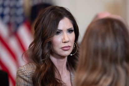 Kristi Noem en la Casa Blanca/ Aaron Schwartz