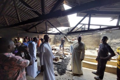 Imágenes de las ruinas de una Iglesia en Nigeria