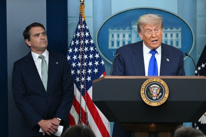 Donald Trump junto a Todd Blanche/ Andrew Caballero- Reynolds