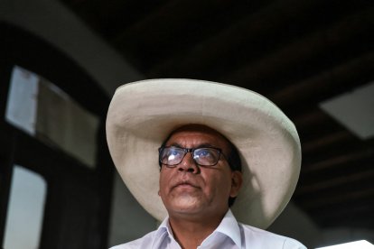 El candidato presidencial izquierdista Roberto Sanchez