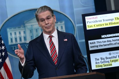 Scott Bessent en la Casa Blanca/ Brendan Smialowski