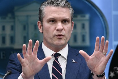 Pete Hegseth, durante una comparecencia en la Casa Blanca en abril de 2026