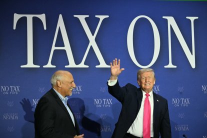Donald Trump durante un evento en Las Vegas