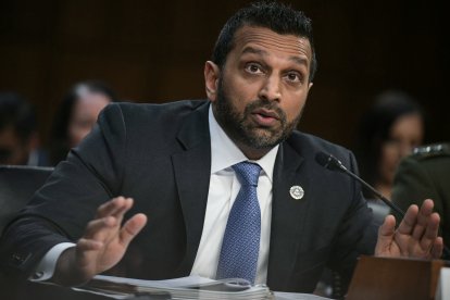 Kash Patel, director del FBI, en el Senado/