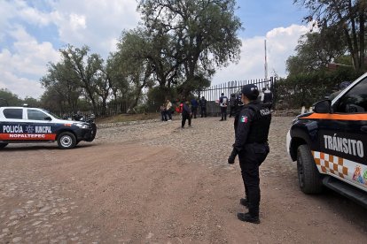 Oficiales de policía en Teotihuacan/ Valentina Alpide