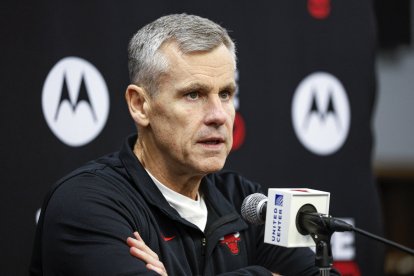 Billy Donovan, durante una comparecencia de prensa. Septiembre de 2025