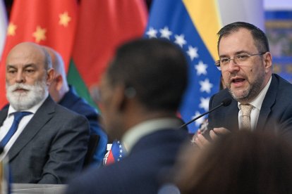 Yvan Gil, canciller del régimen interino, en 2024.