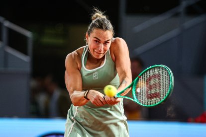 La tenista bielorrusa Aryna Sabalenka, durante un partido. Imagen de archivo