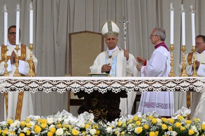 El Papa León XIV en Pompeya