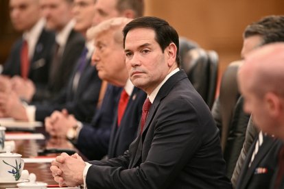 Marco Rubio durante su visita a China