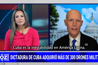 Karina Yapor entrevista al senador Rick Scott en Voz News