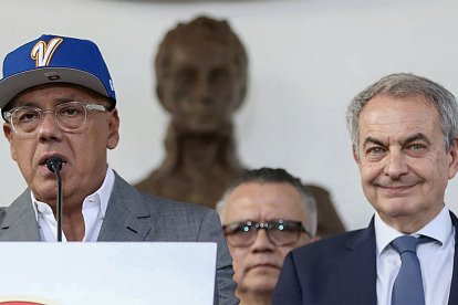 Zapatero y Jorge Rodríguez