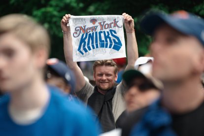 Un fanático de los Knicks