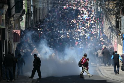 Protestas en La Paz, Bolivia