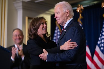 Kamala Harris y Joe Biden en Washington DC/ Saul Loeb