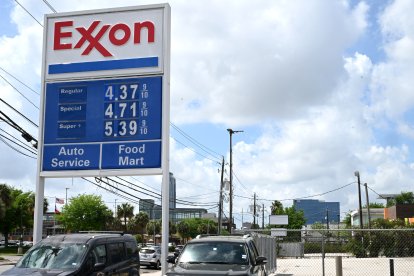 Una gasolinera de Exxon Mobile en Houston, en marzo de 2026.