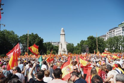 Manifestación contra el Gobierno de Pedro Sánchez en Madrid. Imagen de archivo