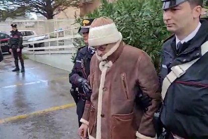 Matteo Messina Denaro, el día de su arresto en enero de 2023. Imagen de archivo