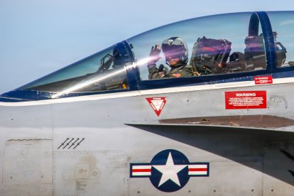 260511-N-IJ992-1292 - Electronic Attack Squadron (VAQ) 142, “Gray Wolves,” returned to Naval Station Whidbey Island, May 11, 2026, following a historic eleven-month deployment to U.S. 2nd, 4th, 5th and 6th Fleets as part of the Gerald R. Ford Carrier Strike Group assigned to Carrier Air Wing (CVW) 8. CVW-8 logged more than 5,500 flight hours in support of Operation Epic Fury alone, and more than 11,800 launches throughout the 11-month deployment. (U.S. Navy photo by Mass Communication Specialist 2nd Class Andy A. Anderson)