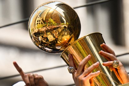 Trofeo Larry O'Brien. Imagen de archivo