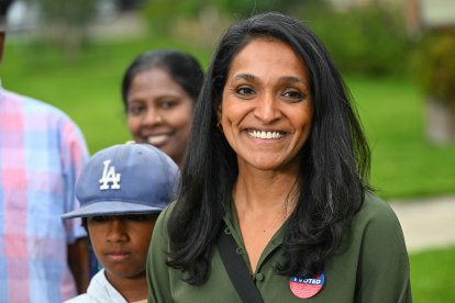 Nithya Raman en Los Ángeles/ Patrick T. Fallon
