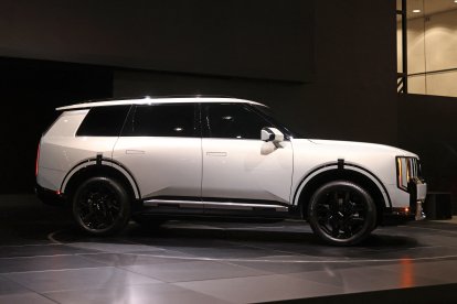 Un Kia Telluride exhibido en el 2025 Los Angeles Auto Show