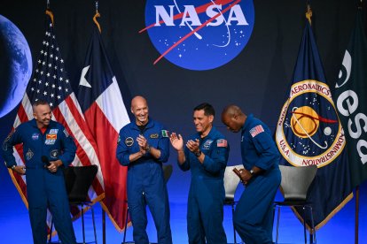 Los cuatro astronautas que formarán parte de la misión Artemis III. Junio de 2026