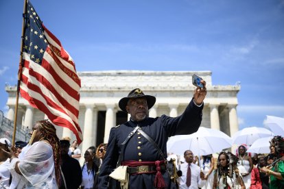 "Desfile Popular del Juneteenth" en Washington (Imagen de archivo)