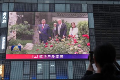 Imagen de Trump y el presidente Chino