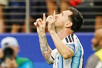 El jugador estrella de Argentina Lionel Messi