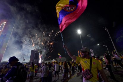 Celebraciones en Barranquilla tras la victoria de Abelardo de la Espriella, este domingo 21 de junio.