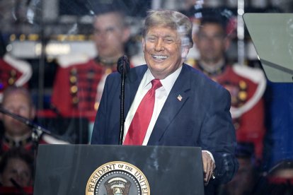 Donald Trump en el National Mall/ Oliver Contreras
