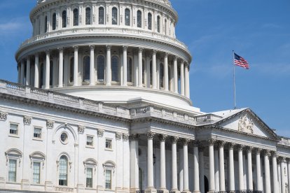 A view of the US Capitol in Washington, DC, on June 25, 2026