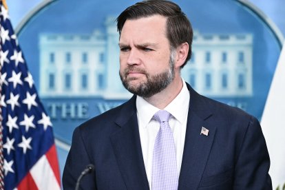 US Vice President JD Vance speaks during a press briefing in the Brady Briefing Room of the White House in Washington, DC, on May 19, 2026. (Photo by Kent NISHIMURA / AFP)