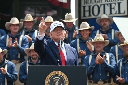 Donald Trump en Medora, Dakota del Norte/ Saul Loeb