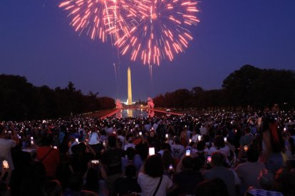 Imagen de archivo del Día de la Independencia a lo largo del National Mall
