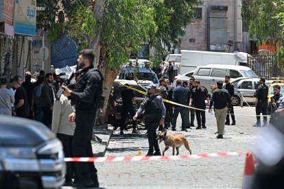 Imagen del atentado en Siria