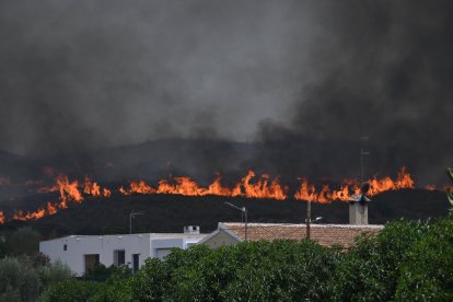 Imágenes del fuego en Almería