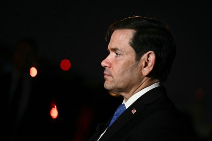 Marco Rubio en la Base Conjunta Andrews, en Maryland/ Brendan Smialowski