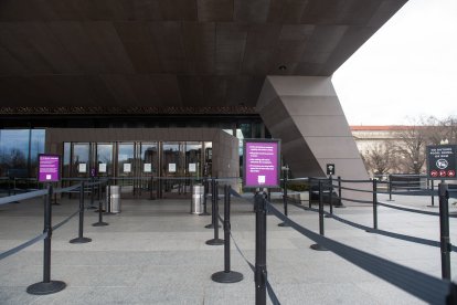 La entrada al Museo Smithsonian, en Washington DC.