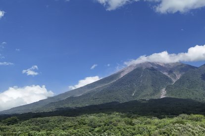 El volcán de Fuego luego de su erupción en Guatemala