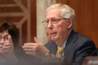 Mitch McConnell en Capitol Hill/ Alex Wroblewsi