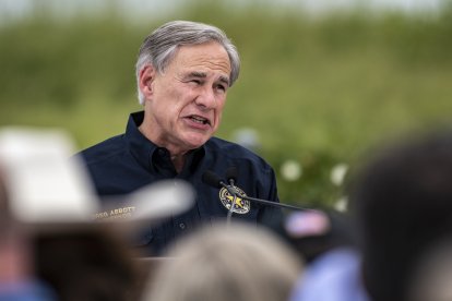 Greg Abbott en Pharr, Texas/ Sergio Flores