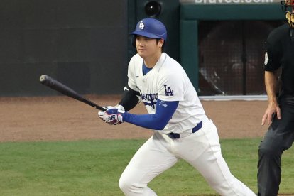 National League's designated hitter Shohei Ohtani, of the Los Angeles Dodgers, grounds out in the second inning of the MLB All-Star baseball game at Truist Park in Atlanta, Georgia, on July 15, 2025. American League's Tarik Daniel Skubal, of the Detroit Tigers, pitches a ball to Ohtani. ( The Yomiuri Shimbun ) (Photo by Tosei Kisanuki / The Yomiuri Shimbun via AFP)