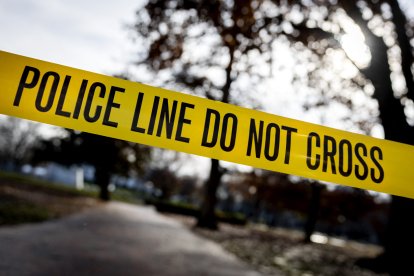 Una cinta policial en la escena del crimen (Imagen de referencia)