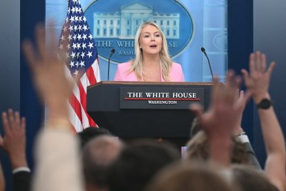 Karoline Leavitt en la Casa Blanca/ Saul Loeb