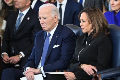 Joe Biden junto a Kamala Harris/ Saul Loeb