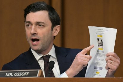 El senador estadounidense Jon Ossoff, demócrata de Georgia, en una imagen de archivo