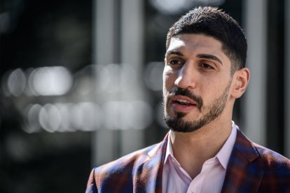 El exjugador de baloncesto estadounidense Enes Kanter Freedom en una imagen de archivo