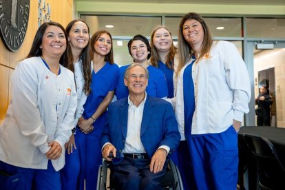 El gobernador Greg Abbott.
